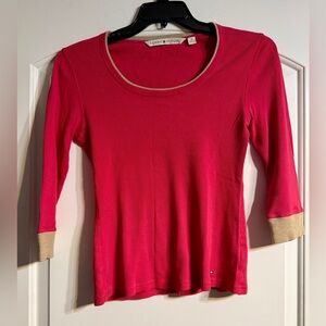 Tommy Hilfiger Women's Vibrant‎ Pink Long Sleeve Top